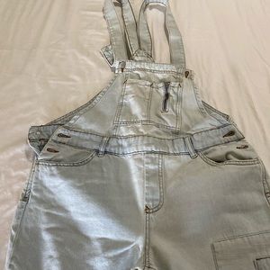 Zara denim jumpsuit size L. Fits like M/L